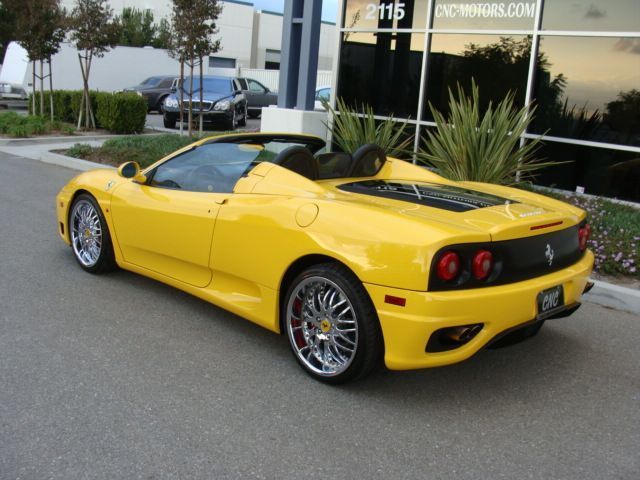 The headline on eBay for the auction says it all 2002 FERRARI 360 SPIDER